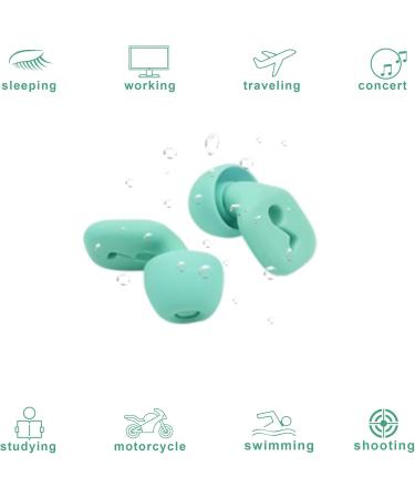 Noise Cancelling Ear Plugs for Sleeping & Concert 2 Pairs Silicone Ear Plugs for Swimming Kids & Adults 32dB Hearing Protection - Buy Online on GoSupps.com