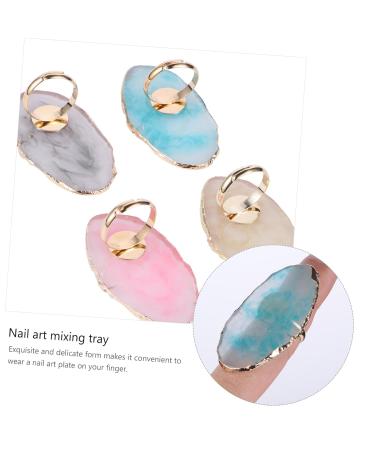Beaupretty 4-Piece Nail Polish Mixing Bowl Set | Cosmetic Makeup Palette Rings for Nail Art | Ideal for Professional & DIY Use - Buy Online on GoSupps.com
