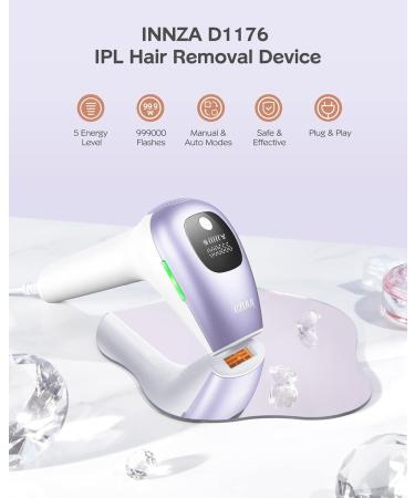 IPL Hair Removal Device for Men & Women - 999 000 Painless Light Impulses | Body Face Bikini Area (Purple) - Shop Now! - Buy Online on GoSupps.com