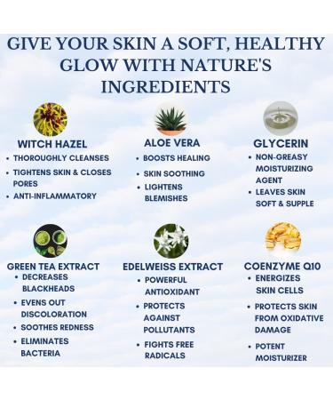 Pore Refining Hydrating Toner - Alcohol-Free Witch Hazel Astringent for All Skin Types - 4 Fl Oz Unscented Facial Toner for Women & Men - Buy Online on GoSupps.com