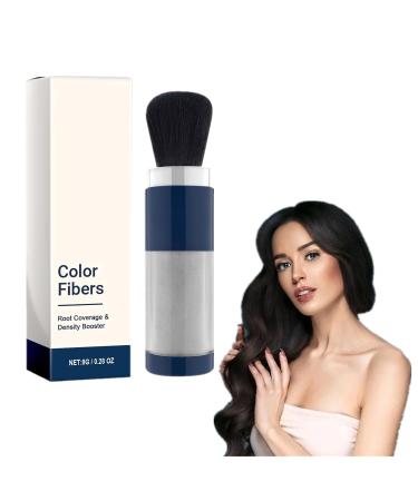 Supersize Color Fibers with Refill Set Colored Hair Thickener Temporary Hair Color for Root Touchup with Hair Thickening Fibers Unisex (grey)