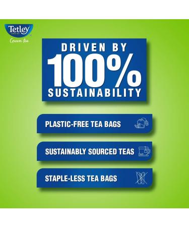  Tetley Tetley Green Tea Ginger Mint and Lemon 100 Tea Bags - Buy Online on GoSupps.com