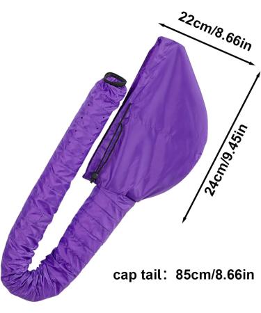 Hair Dryer Bonnet - Hair Dryer Hood Diffuser Attachment - Soft Adjustable Dryer Cap with Headband for Speeds Up Drying Time & Conditioning Fits All Head Sizes - Buy Online on GoSupps.com