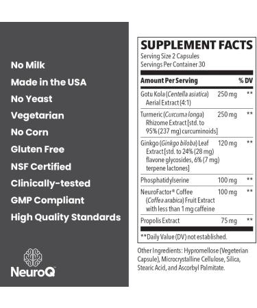 NeuroQ Memory & Focus Supplement by Dr. Dale Bredesen - 60 Capsules, Boost Cognitive Performance, Support Healthy Brain Function - Buy Online on GoSupps.com
