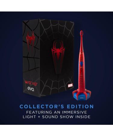evo SPM-1 Spider-Man Rechargeable Sonic Toothbrush | Marvel Electric Toothbrush for Adults | Soft Toothbrushes with Timer | Collector's Edition - Buy Online on GoSupps.com