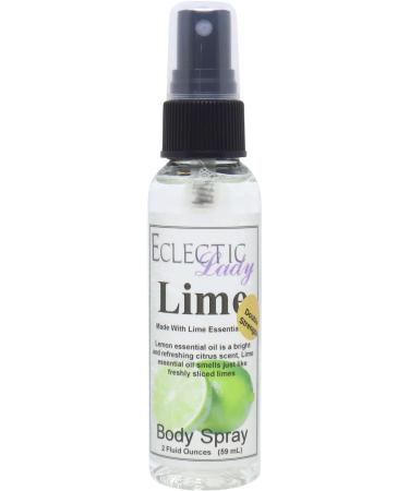 Lime Essential Oil Body Spray (Double Strength) 2 ounces Body Mist for Women with Clean Light & Gentle Fragrance Long Lasting Perfume with Comforting Scent for Men & Women Cologne with Soft 2 Fluid Ounces (Double Strength)