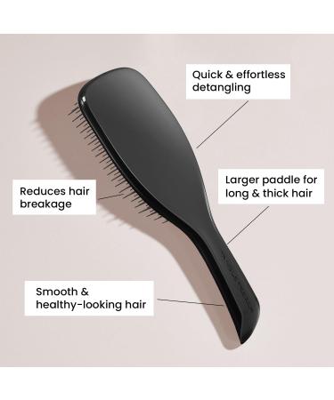 Tangle Teezer Ultimate Detangler Hairbrush for Long Thick Curly Hair - Reduces Breakage - Black Gloss - Buy Online on GoSupps.com
