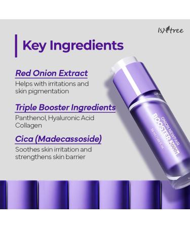 ISNTREE Onion Newpair Booster 2000s 1.69 fl.oz | Spicule Microneedling Facial Serum | Panthenol Hyaluronic Acid Collagen Cica | Pore Care Pigmentation Skin Texture | Korean Skin Care - Buy Online on GoSupps.com
