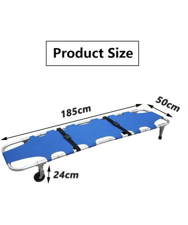 Foldable Portable First Aid Rescue Carrier - Medical Aluminum Transport with Wheels 350 lb Capacity - Buy Online on GoSupps.com