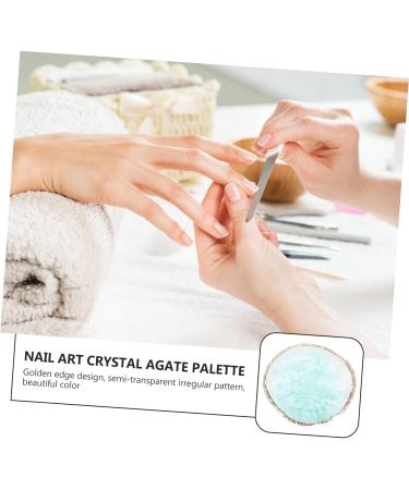 FRCOLOR 3 Pieces Thickened Resin Nail Art Plate Nail Piece Display Plate For Nail Art Nail Mixing Plate Manicure Beauty Tray - Buy Online on GoSupps.com