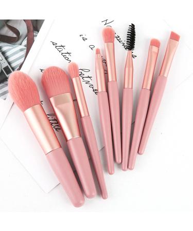 8 Professional Kabuki Makeup Brushes Set for Flawless Concealer Foundation & Eyeshadow Application - Perfect for Cream Liquid & Powder Makeup - Buy Online on GoSupps.com