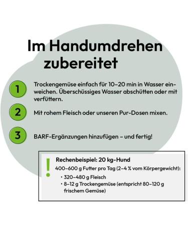 GRAU The Original Mix No. 3 Dried Vegetable Mix for BARF Menus for Dogs Pack of 1 (1 x 500 g) Food Supplement for Dogs - Buy Online on GoSupps.com
