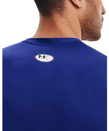 Under Armour Men's HeatGear Compression Sleeveless T-Shirt - Royal Blue/White, X-Large - Buy Online on GoSupps.com