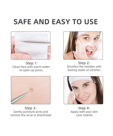 DUCare Blackhead Remover Tools Set - 9 Pcs Pimple Popper Kit with Metal Case for Blackheads, Pimples, Zit Removal - Whitehead Extractor Tools - Buy Online on GoSupps.com