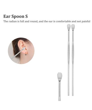 Zetiling Ear Cleaner Set | Stainless Steel Spiral Ear Wax Removal Tool | Portable Ear Pick Spoon Kit for Effective Ear Wax Cleaning - Buy Online on GoSupps.com