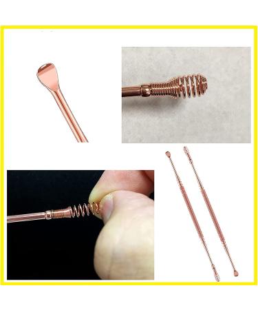 Dual Head Spring Ear Cleaner 3Pcs Spiral Ear Wax Removal Cleaner Tool Stainless Steel Ear Cleaning Tool Earwax Removal Kit for Portable Soothing & Anti-Itch Earwax - Buy Online on GoSupps.com