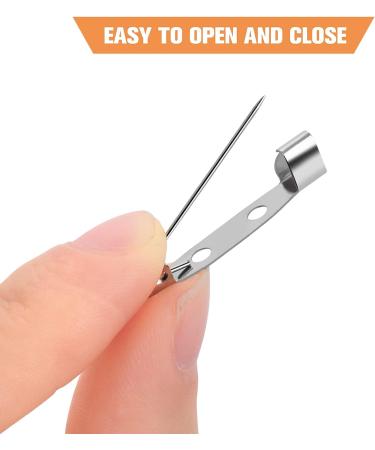Prasacco 120 Pcs 25mm Brooch Pins with 2 Holes for Name Tags & Jewelry Making - DIY Crafts - Buy Online on GoSupps.com
