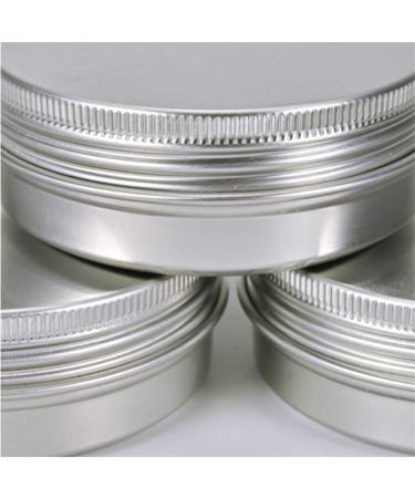 24 Pack 1 Oz Screw Top Aluminum Tin Cans - Storage Jars for Lip Balm, Cosmetic, Candles - Metal Containers with Screw Cap for Salve, Makeup, Tea - Buy Online on GoSupps.com
