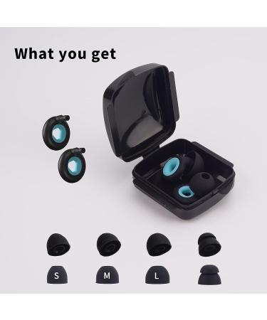 Vodolo Noise Cancelling Ear Plugs for Sleep - 2 Pair Reusable Silicone Earplugs for Side Sleepers and Noise Reduction - Buy Online on GoSupps.com