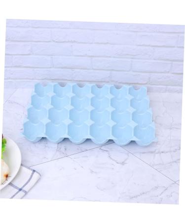 LABRIMP Box Egg Container Food Storage Organizer Recyclable Egg Bins Egg Tray Egg Holder Egg Rack Household Blue 29*19CM - Buy Online on GoSupps.com