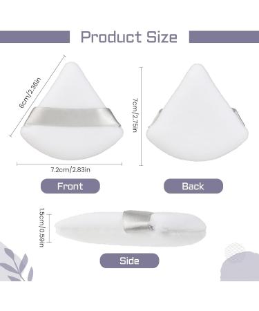6-Piece Soft White Triangle Makeup Powder Puffs Set for Face - Ideal for Pressed and Loose Powder Application - Cosmetic Foundation Sponge for Mineral and Dry Makeup - Buy Online on GoSupps.com