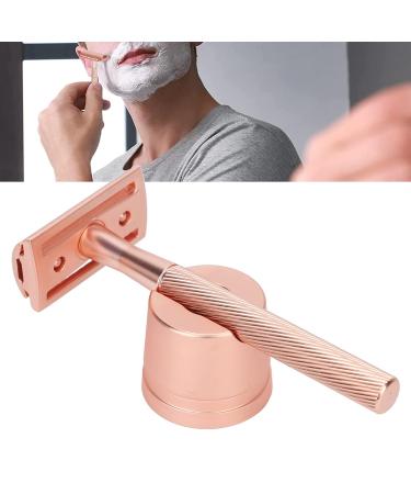 Premium Portable Manual Safety Razor for Men - Zinc-Aluminium & Brass Handle Double-Edged with Copper Base for Ultimate Grooming - Buy Online on GoSupps.com