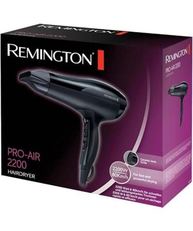 Buy Remington D5210 Pro-Air Hair Dryer - 2200W with Ceramic Ion Ring 3 Heat Settings & Styling Nozzle | Fast International Shipping - Buy Online on GoSupps.com