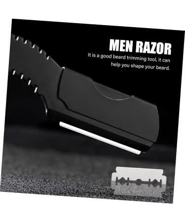 Stainless Steel Healeved 2-in-1 Shaver Holder & Razor for Men | Manual Bear Razing Hairdresser Tools - Buy Online on GoSupps.com
