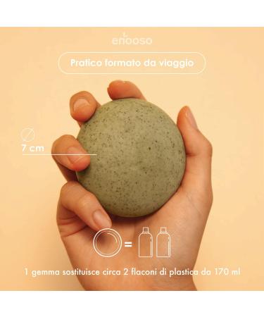  ENOOSO Solid & Organic Revitalizing Body Scrub with Matcha & Coffee | 100% Handcrafted Organic Natural Vegan Cruelty Free Made in Italy Scrubber Body - Buy Online on GoSupps.com