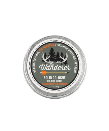 Walton Wood Farm Solid Cologne (The Wanderer) Cracked Pepper & Mandarin Vegetarian Friendly and Paraben-Free 2.5 oz