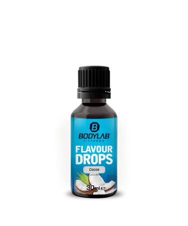 Bodylab24 Flavour Drops 30ml Coconut Calorie-free Sugar-free & Fat-free Aroma Drops Flavdrops for Sweetening Food Coffee Syrup Flavor Drops without Artificial Colors