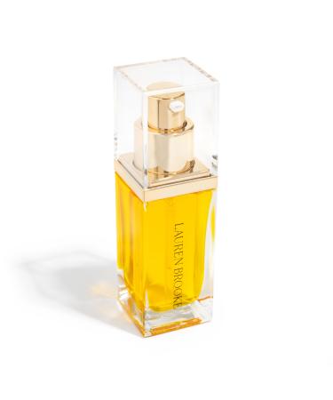 Lauren Brooke Organic Face Serum for Women Anti Aging with Jojoba Rosehip & Sea Buckthorn - Brightening Serum for Dark Spots Fine Lines & Glowing Skin - All Skin Types 1 oz