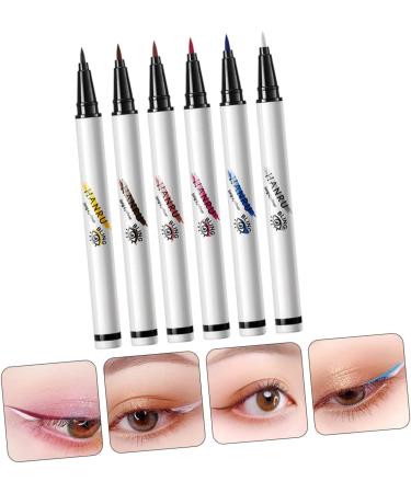 SOESFOUFU 6pcs Eyeliner Pen for Women Eyeliner Stencils Pink Eyeliner Red Eyeliner Cosmetics Abs Miss Girl - Buy Online on GoSupps.com