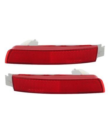 Rear Bumper Reflector Cover Impact Resistant 265655C000 2 Pieces Durable Bumper Reflector for Car