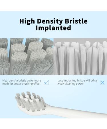 Replacement Toothbrush Heads for TAO Clean Electric Toothbrush | W Shape Design | Nylon Bristles | International Shipping Available - Buy Online on GoSupps.com