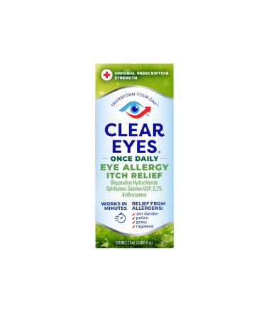 Clear Eyes Once Daily Allergy Relief Eye Drops, 0.085 fl oz Allergy Relief Drops