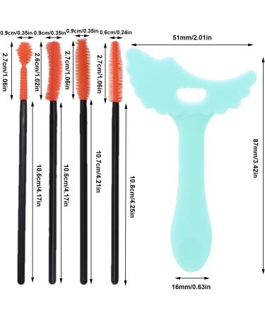 Marscara Guide Template Silicone Mascara Shield Stencil Multi-Functional Makeup Aid Tool for Daily Use Dating Night Out Green + Eyelash Brush - Buy Online on GoSupps.com