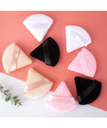 AWAVM 8 pcs Triangle Powder Puff Set - Soft Makeup Sponge with Strap for Loose Powder - Reusable Cosmetic Foundation Tool - Buy Online on GoSupps.com