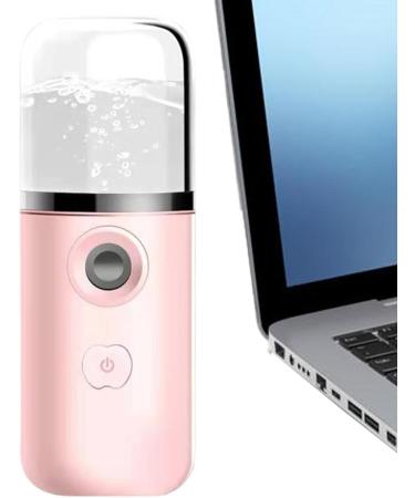 Nano Mister for Lash Extensions - Nano Facial Mister Hydrating Handy Handheld Facial Steamer for Deep Cleansing Hydration Rejuvenation Compact Travel Skin Care Solution Pink - Buy Online on GoSupps.com