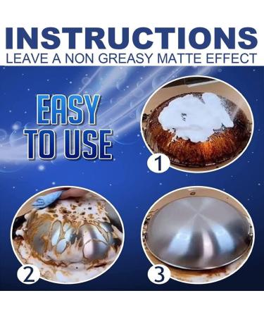 MOF CHEF Cleaner Powder Bubble Cleaner Foam Foaming Heavy Oil Stain Cleaner All Purpose Stain Remover Cleaner Rinse Free Bubble Cleaner Foam Spray For Hood Pots Grill Sink (100ml 1Pcs) 100ml 1Pcs - Buy Online on GoSupps.com