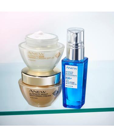 Avon Anew Hydrate & Plump Concentrate 30ml Contains 3.5% Hyaluronic Acid Complex Deeply Hydrates and Locks in Moisture For Plump Looking Skin Cruelty Free 30ml (Serum) - Buy Online on GoSupps.com