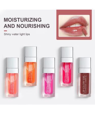 AOOWU Tinted Plumping Lip Oil - Long-Lasting Moisturizing Lip Gloss for Women - Rose Bean Paste Powder Shade - Buy Online on GoSupps.com