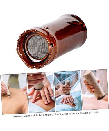 Beavorty Massage Tools - 2 STK Moxibustion Pot Set | Ceramic Moxa Canister & Burner for Relaxation & Wellness - Buy Online on GoSupps.com