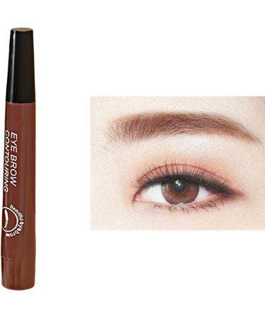 Eyebrow Pen Eye Brow Pencils for Women with 4-Fork-Tip Create Natural Hair-Like Brows Microblading Eyebrow Pen (Watermelon Red) - Buy Online on GoSupps.com
