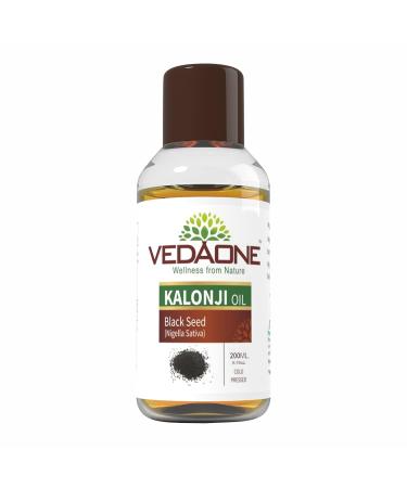 VEDAONE Kalonji Oil 200ml - Cold Pressed for Skin & Hair | 6.76 Fl Oz (Pack of 1) - Buy Online on GoSupps.com