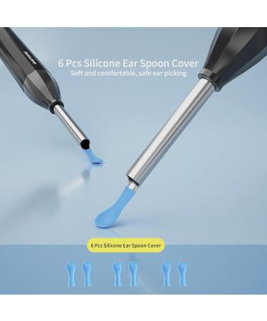 BAFOME Ear Cleaner Replacement Tips - Set of 6 Skin-Friendly Silicone Ear Wax Removal Accessories for Teens & Adults - Blue - Buy Online on GoSupps.com