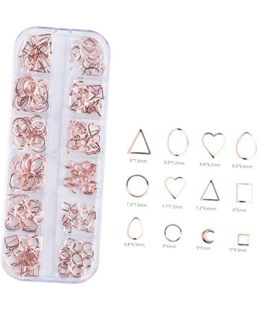 minkissy Nail Art Rivet 1 Box Manicure Tools Rose Gold Decorations Manicure Decoration Rivet 3d Nail DIY Nail Accessories Size 1 Picture 2 - Buy Online on GoSupps.com