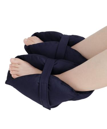 Anti-decubitus heel protection 1 pair of anti-decubitus ulcer heel protection pillow foot support Pillow for pressure relief and heel ulcer foot care heel cushion for bedridden patients blue