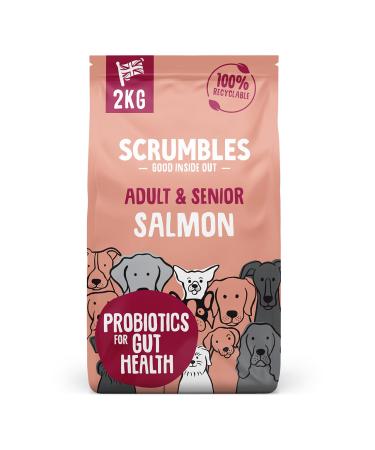 Scrumbles Natural Dry Dog Food Grain Free Recipe with Fresh Salmon for Adults and Senior Breeds 2 kg Bag package may vary 2 kg (Pack of 1) - Buy Online on GoSupps.com