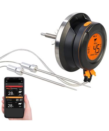 Rosenstein & Sons Smart Digital Grill Thermometer with Bluetooth & 2 Sensors - Perfect for Every Grilling Enthusiast | International Shipping Available - Buy Online on GoSupps.com